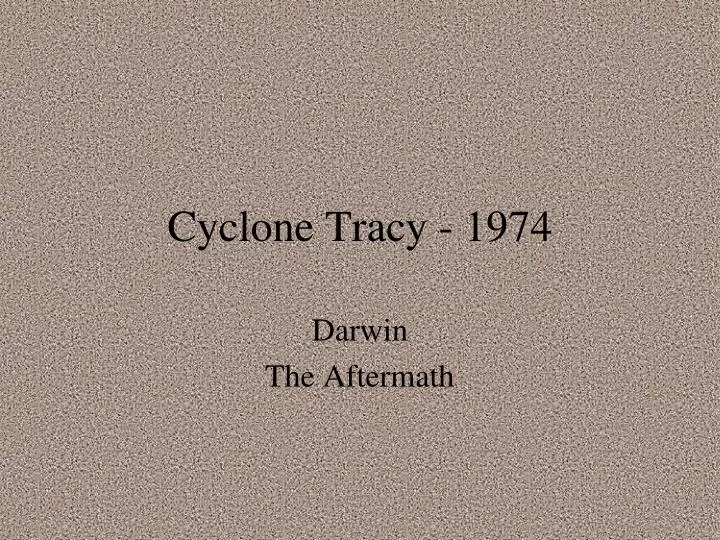 cyclone tracy 1974