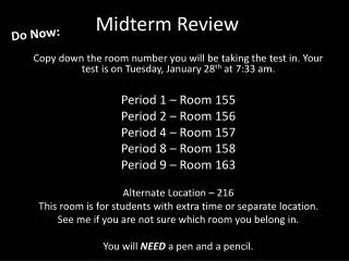 Midterm Review