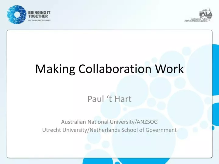 making collaboration work