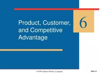 Product, Customer, and Competitive Advantage
