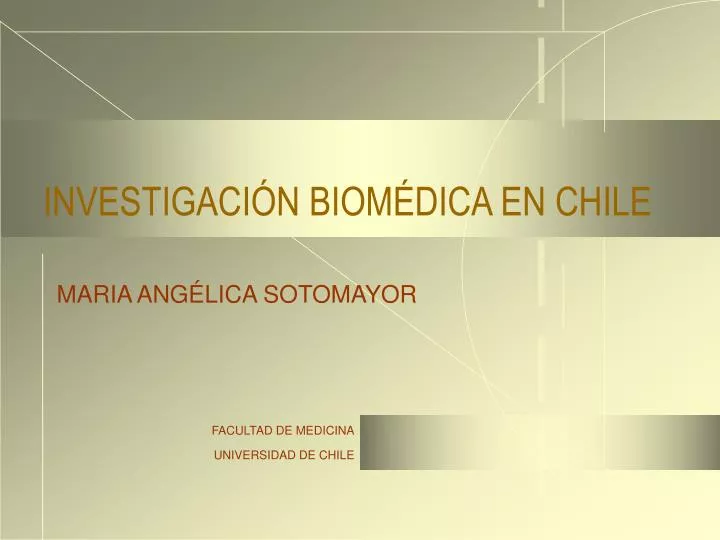 investigaci n biom dica en chile