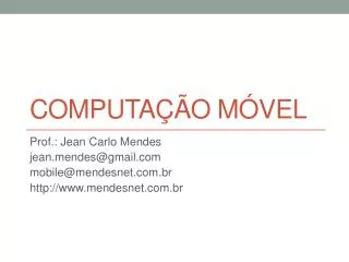 computa o m vel