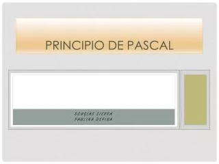 principio de pascal