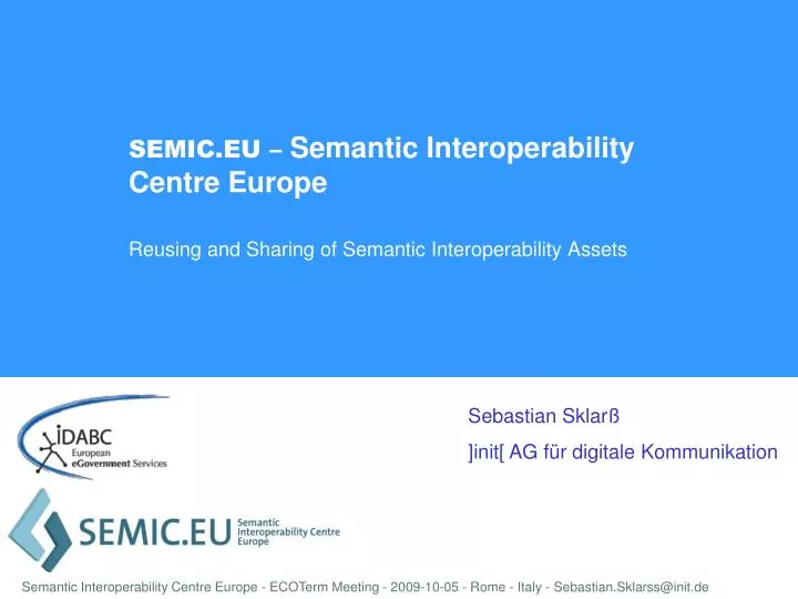 semic eu semantic interoperability centre europe
