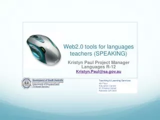 Web2.0 tools for languages teachers (SPEAKING)