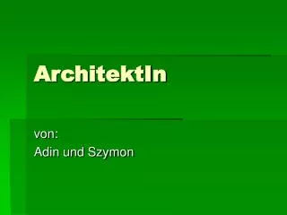 architektin