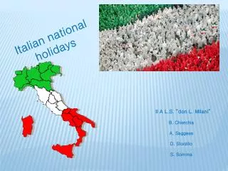 Italian national holidays