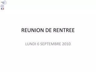 reunion de rentree