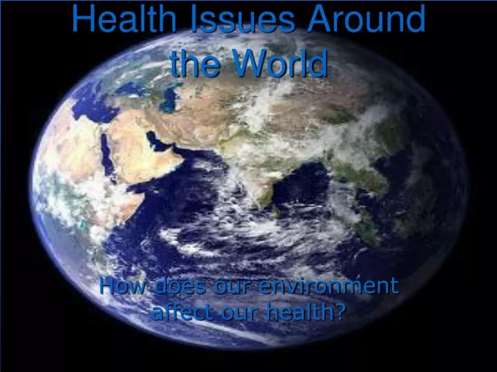 health issues around the world