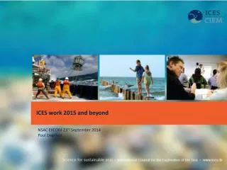 ICES work 2015 and beyond