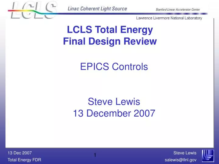 epics controls steve lewis 13 december 2007