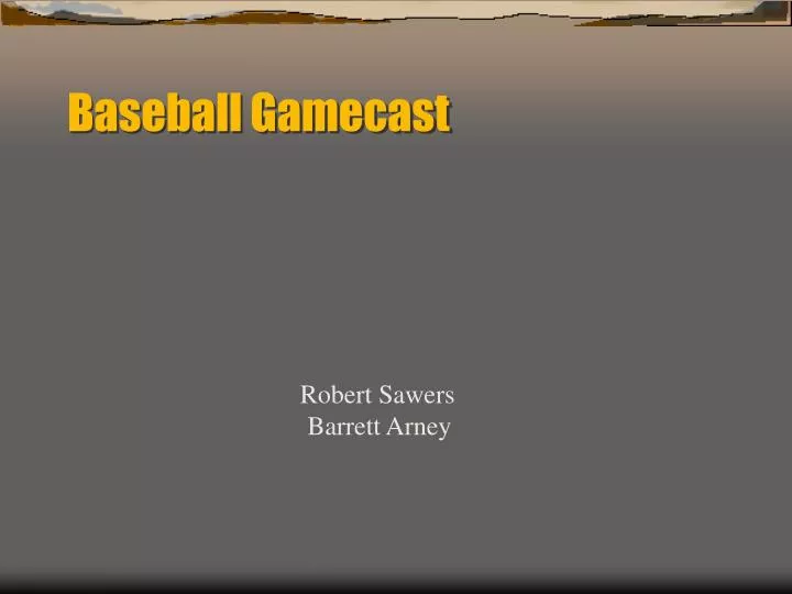 baseball gamecast