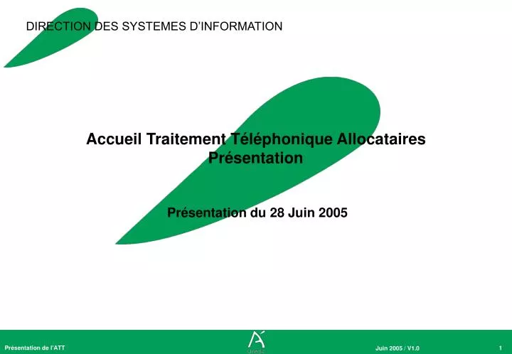 accueil traitement t l phonique allocataires pr sentation