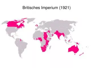 britisches imperium 1921