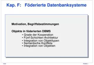 kap f f derierte datenbanksysteme