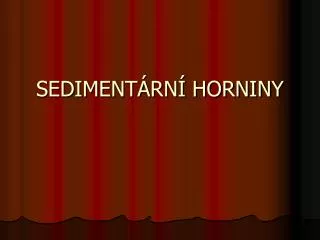 sediment rn horniny