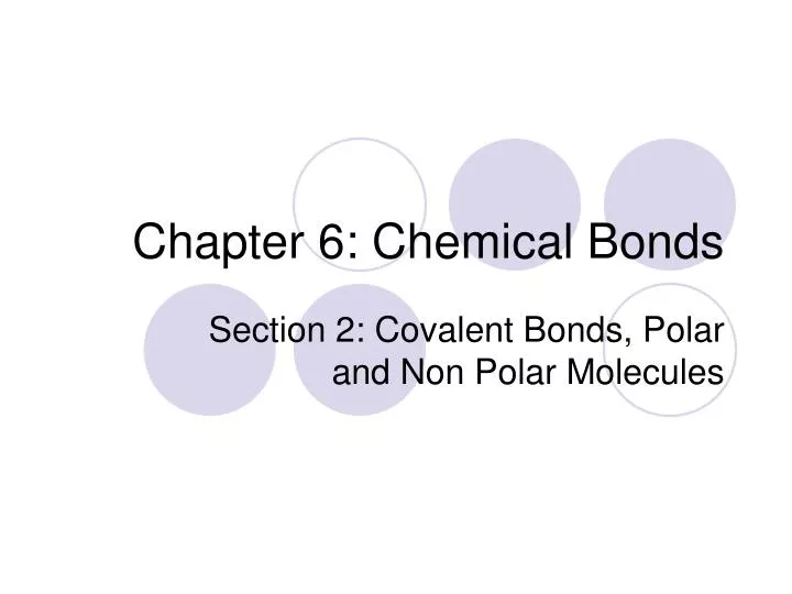 chapter 6 chemical bonds