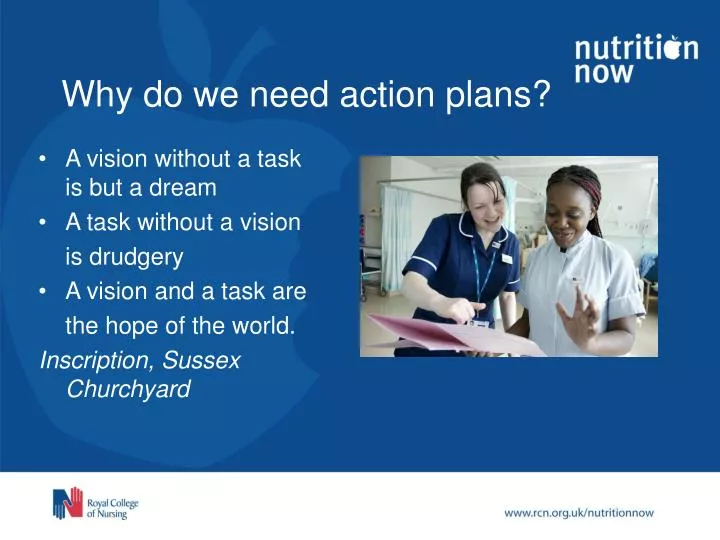 why do we need action plans