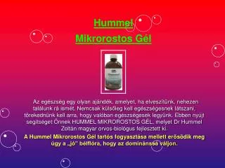 hummel mikrorostos g l