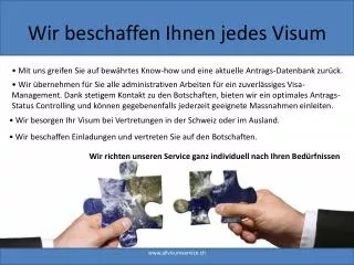 wir beschaffen ihnen jedes visum