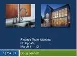 Finance Team Meeting Update: BCG Initiative Progress and Future Strategies - slide 1