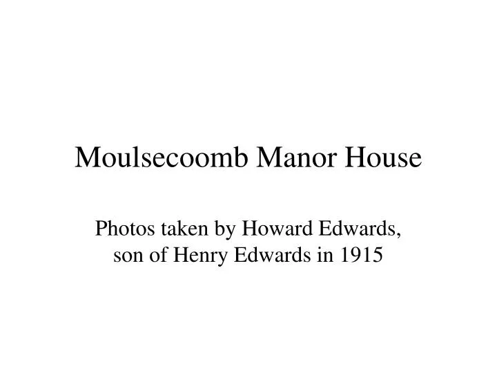 moulsecoomb manor house
