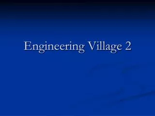 engineering village 2