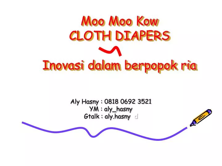 moo moo kow cloth diapers inovasi dalam berpopok ria