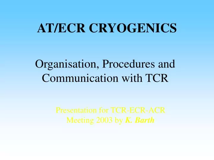 at ecr cryogenics
