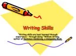 Writing Skills - slide 1