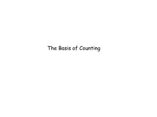 The Basis of Counting