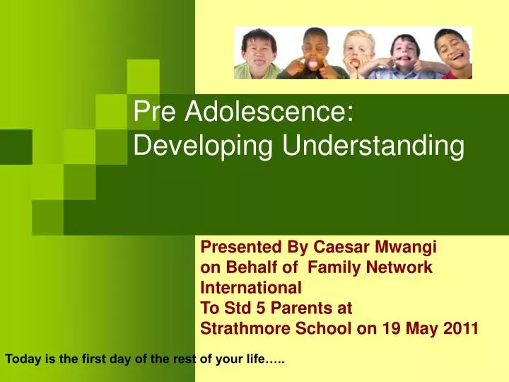 pre adolescence developing understanding