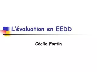 l valuation en eedd