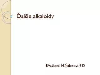 al ie alkaloidy