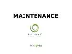 MAINTENANCE - slide 1