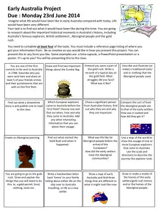 Draw and find two important things about the Eureka flag.