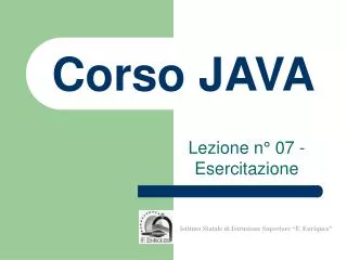 corso java