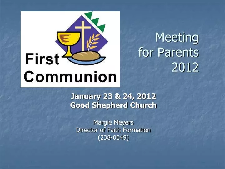 meeting for parents 2012