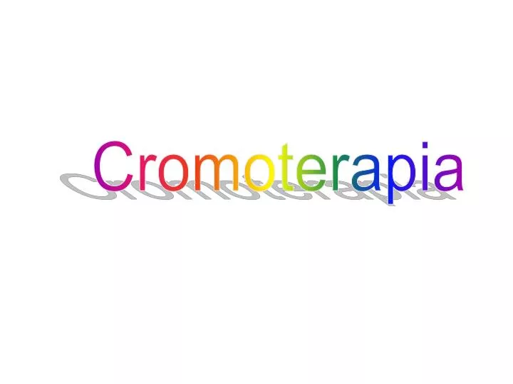 Cromoterapia Slide, PDF, Cor