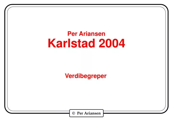 per ariansen karlstad 2004