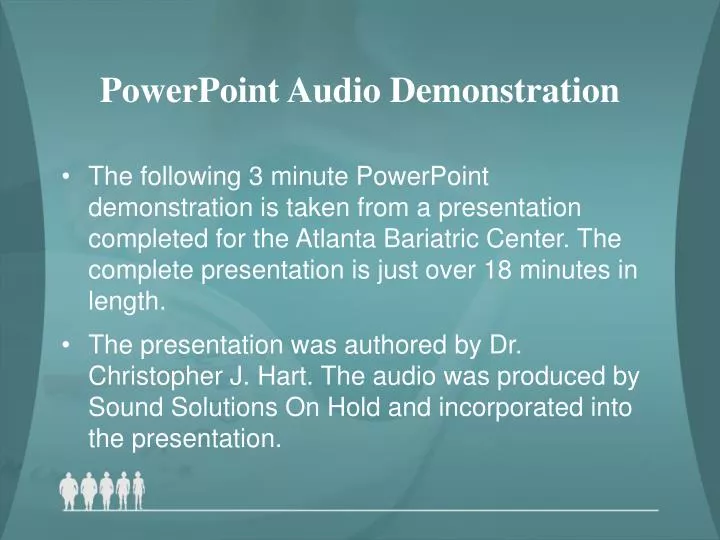 powerpoint audio demonstration
