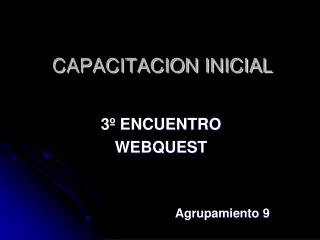 capacitacion inicial