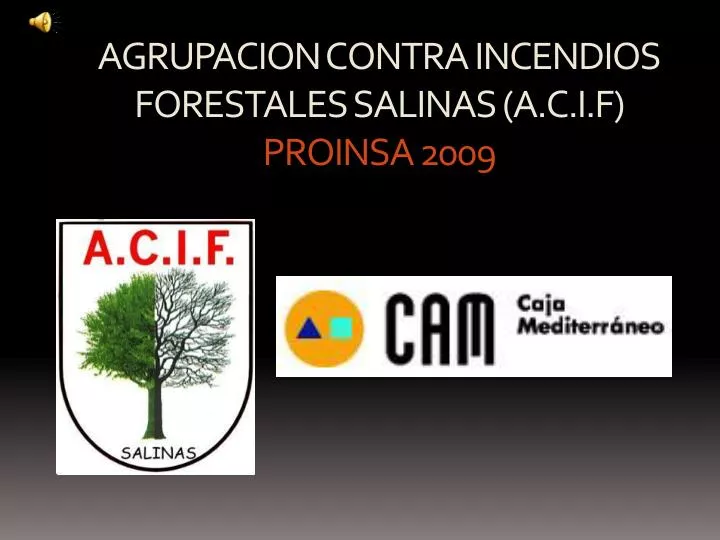 agrupacion contra incendios forestales salinas a c i f proinsa 2009
