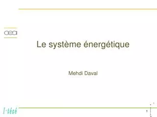 le syst me nerg tique mehdi daval