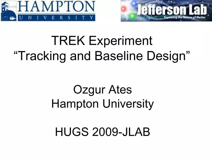 ozgur ates hampton university hugs 2009 jlab