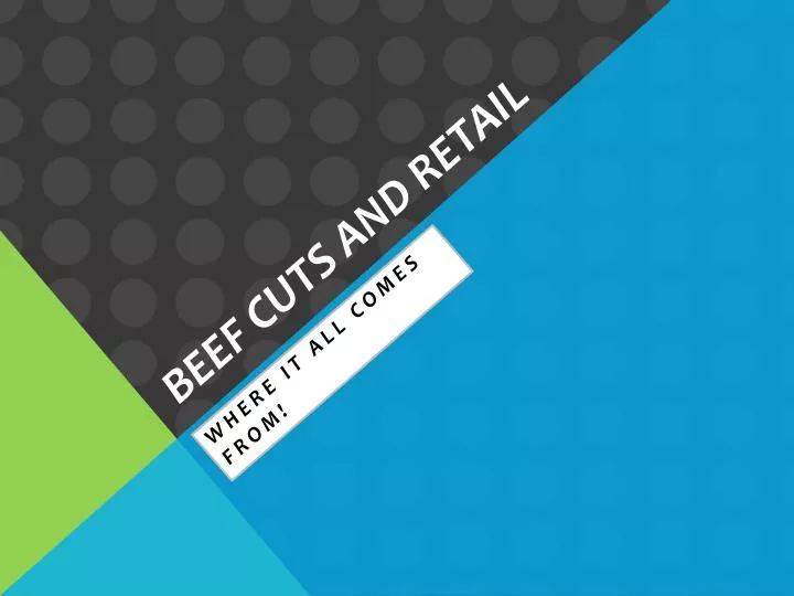 beef cuts and retail
