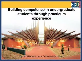 Building competence in undergraduate students through practicum experience