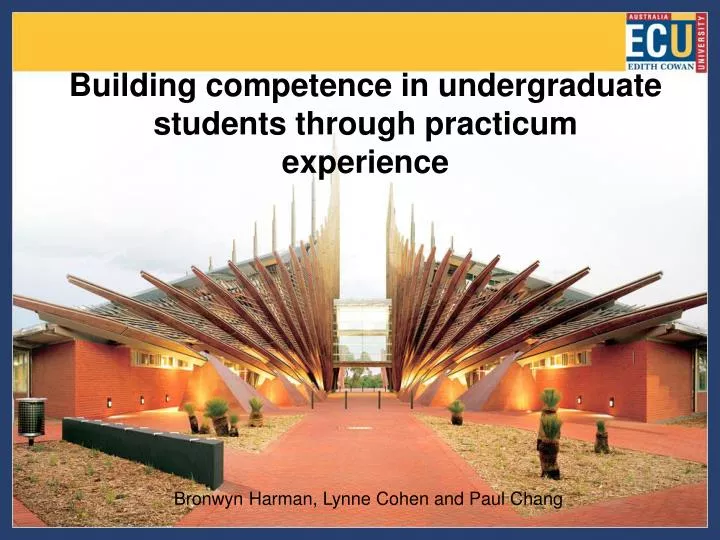 building competence in undergraduate students through practicum experience