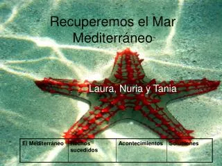 recuperemos el mar mediterr neo