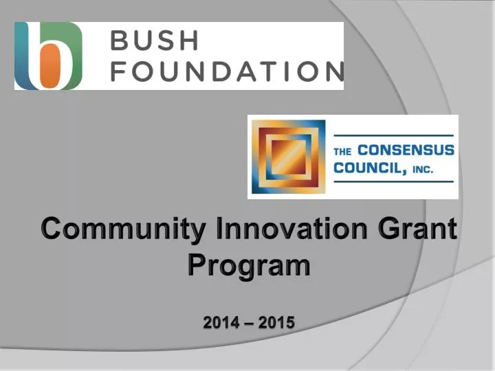 community innovation grant program 2014 2015